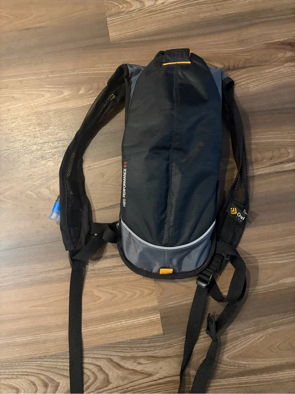Black and Gray Hydration Sling Backpack - Lightweight Performance Pack